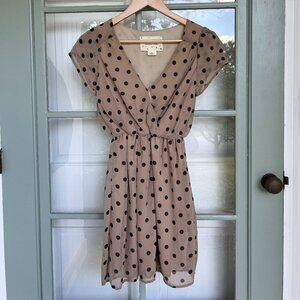 Anthropologie Coincidence & Chance polka dot dress - size XS